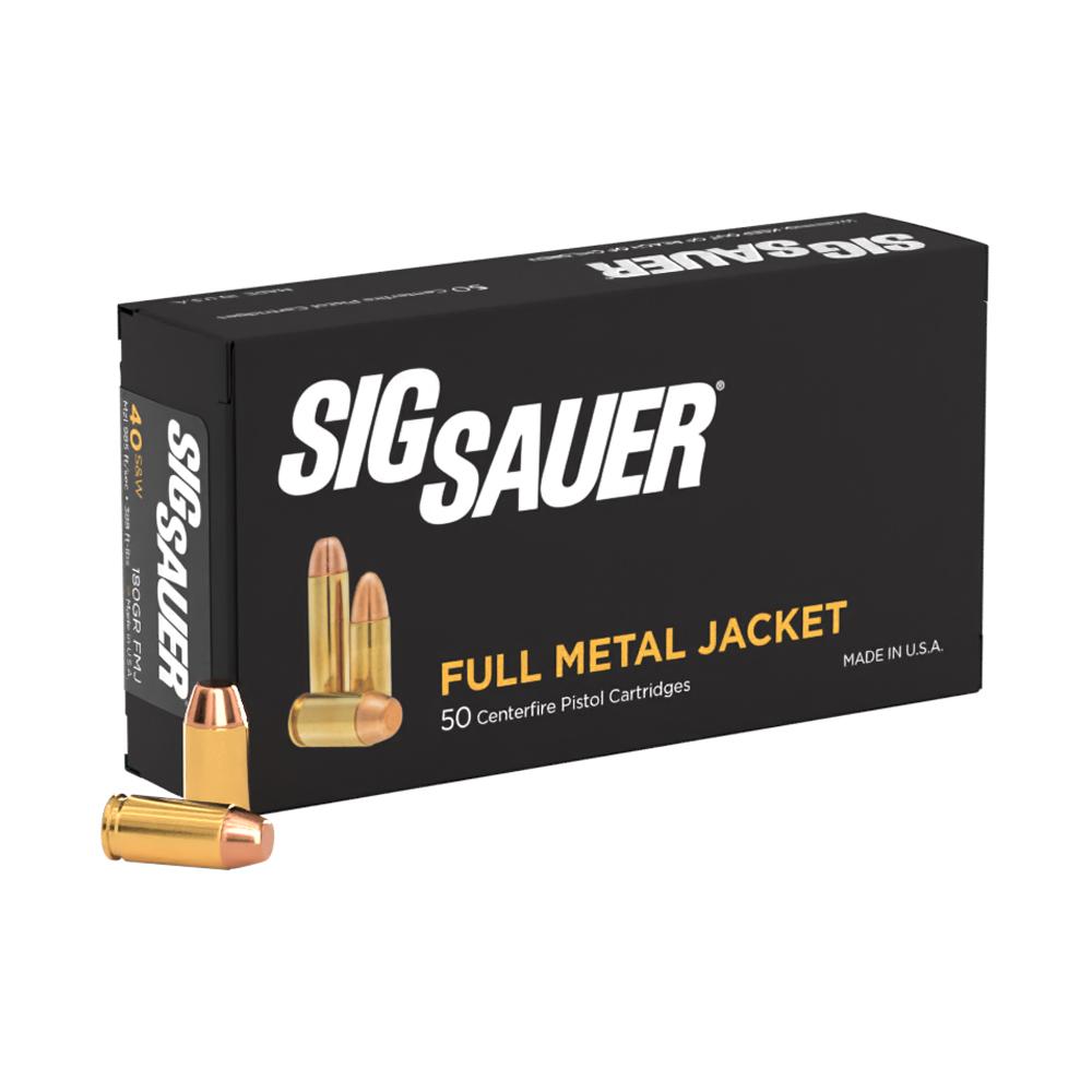 SIG Sauer Elite Performance Handgun Ammunition .40 S&W 180 gr FMJ 985 fps 50/ct