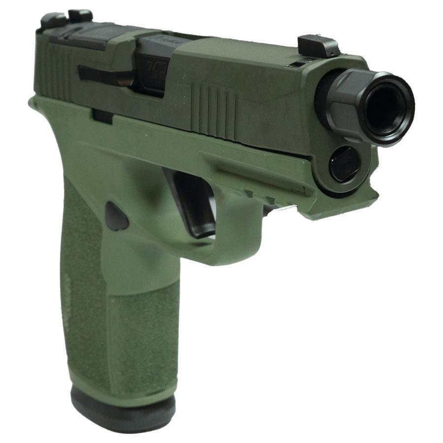 SIG Sauer P365 XMacro Handgun 9mm Luger 17rd Magazines (2) 3.7" Threaded Barrel Two Tone Green TB SIG Sauer P365 XMacro Handgun 9mm Luger 17rd Magazines (2) 3.7" Threaded Barrel Two Tone Green TB