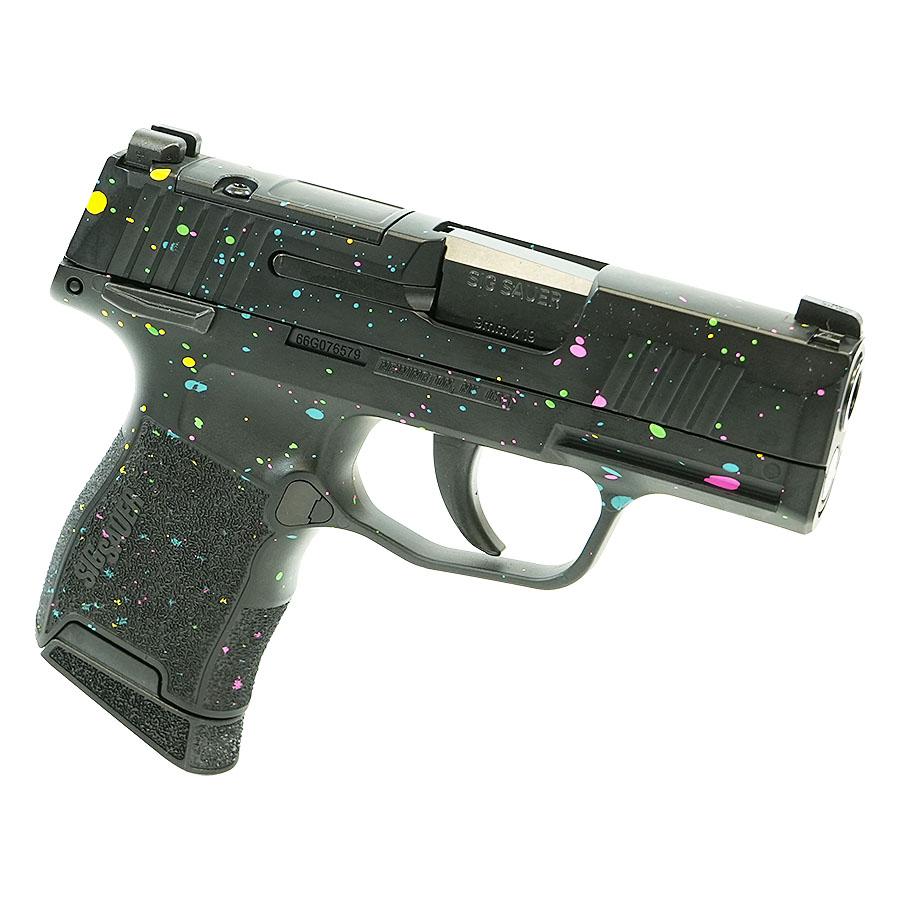 SIG Sauer "Multi-Color Paint Splatter" P365 Optic Ready Handgun 9mm Luger 10rd Magazines(2) 3.1" Barrel X-RAY SIG Sauer "Multi-Color Paint Splatter" P365 Optic Ready Handgun 9mm Luger 10rd Magazines(2) 3.1" Barrel X-RAY