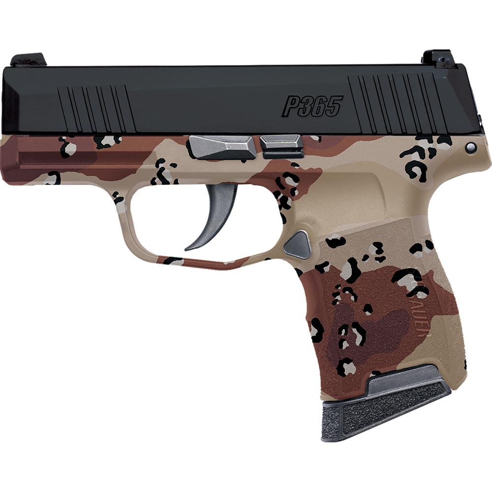 Sig Sauer P365 Custom "Chocolate Chip Hydro Dip Frame" Handgun 9mm Luger 10rd Magazines