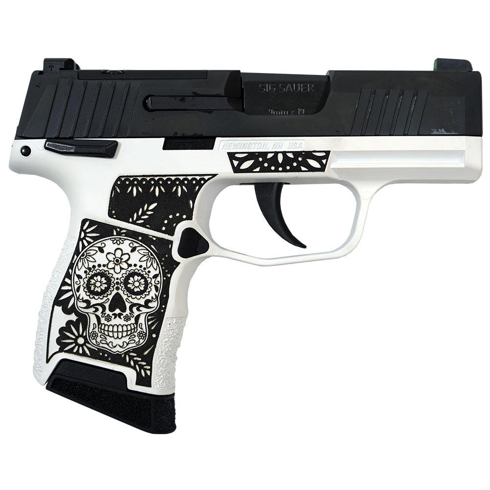 Sig Sauer Exclusive "Sugar Skull" P365 Optic Ready Handgun 9mm Luger 10rd Magazines(2)