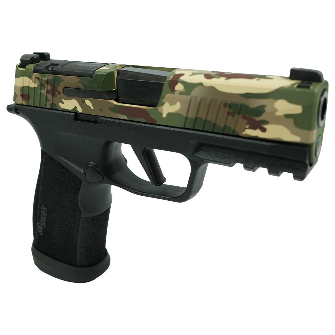 SIG Sauer P365 "MuiltiCam" XMACRO TACOPS Handgun 9mm Luger 17rd Magazines(4) 3.7" Barrel Black Grip SIG Sauer P365 "MuiltiCam" XMACRO TACOPS Handgun 9mm Luger 17rd Magazines(4) 3.7" Barrel Black Grip