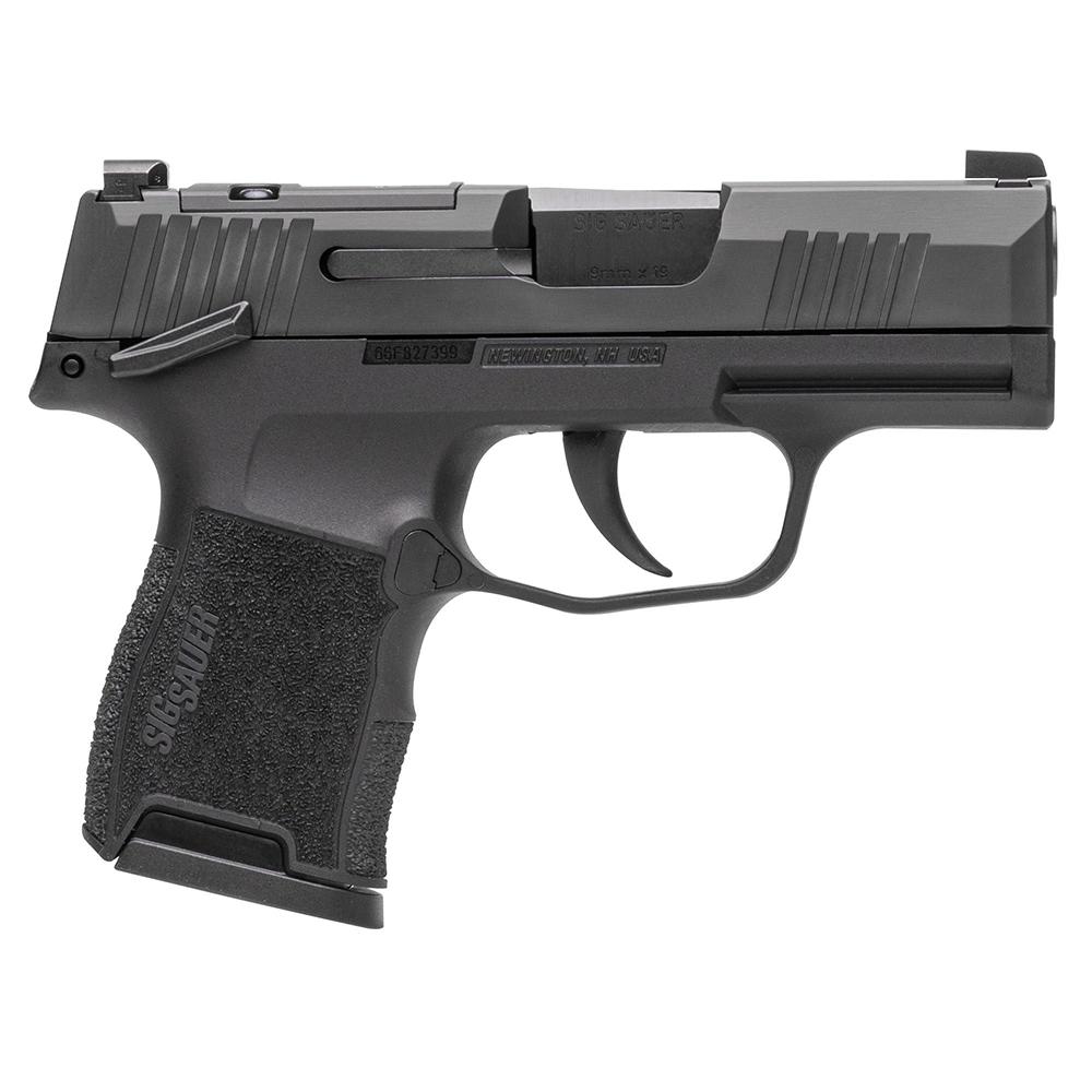SIG Sauer P365 Handgun 9mm Luger 10rd Magazines (2) 3.1" Barrel Black Optic Ready MA