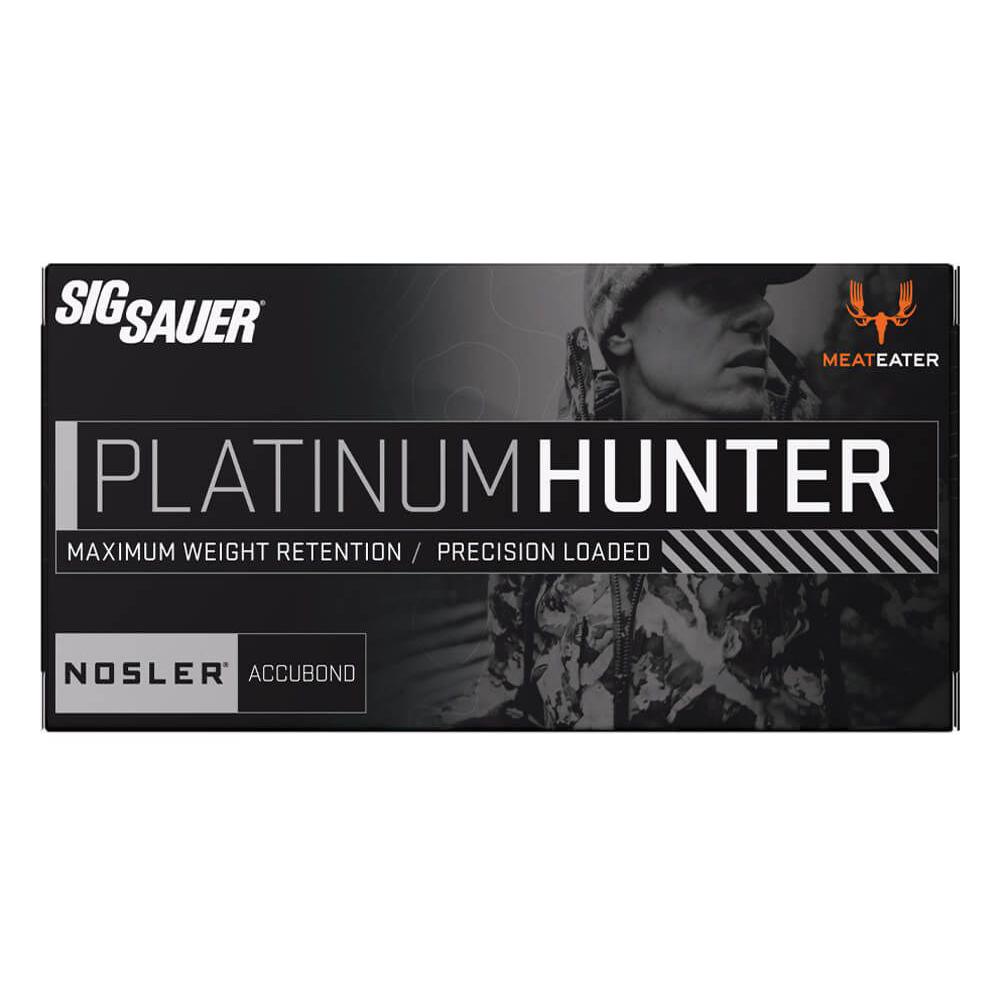 SIG Sauer Platinum Hunter Accubond Rifle Ammunition 6.5 Creedmoor 140gr PT 2266 fps 20/ct SIG Sauer Platinum Hunter Accubond Rifle Ammunition 6.5 Creedmoor 140gr PT 2266 fps 20/ct