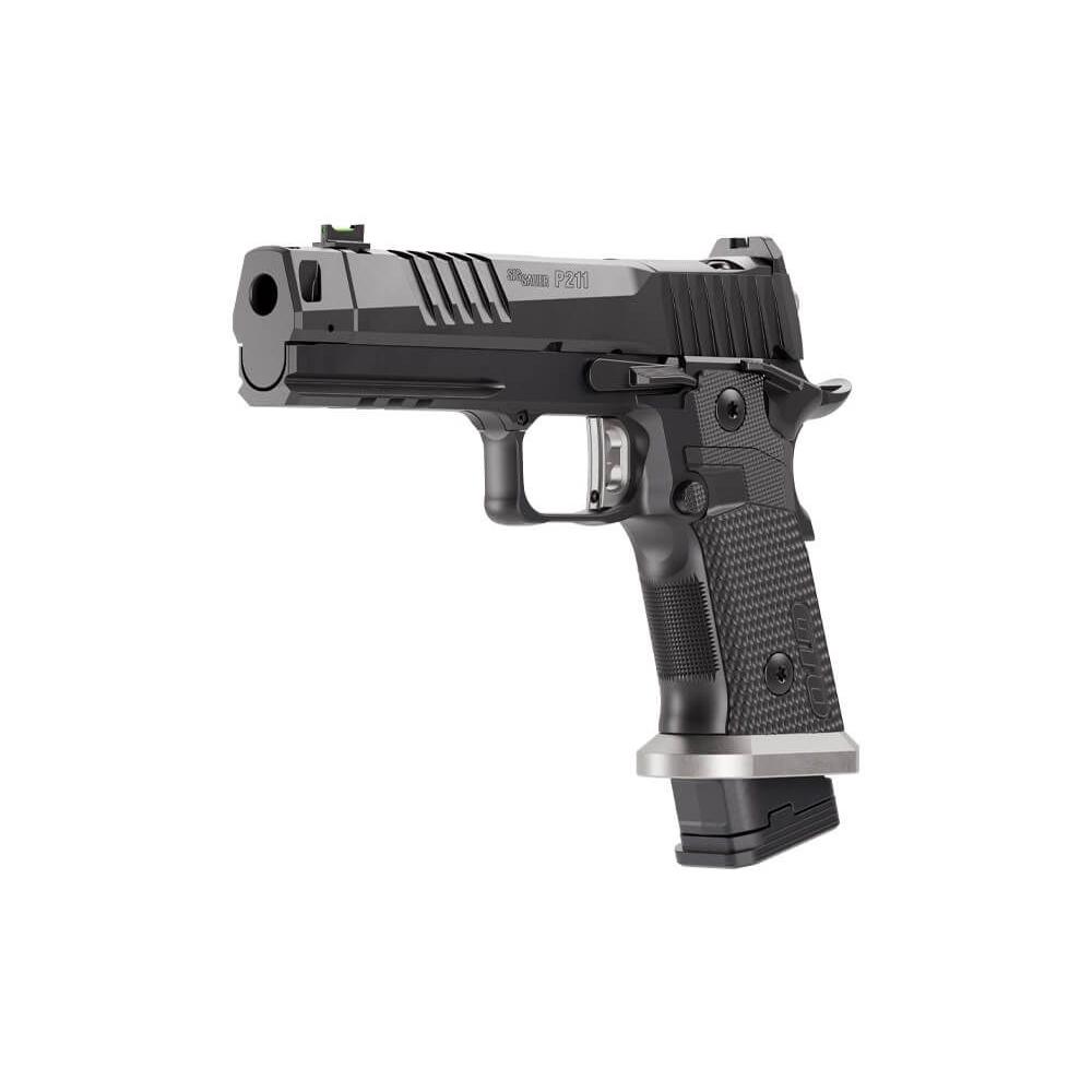 SIG Sauer P211-GTO Handgun 9mm Luger 21(2)&23(1)rd Magazines 4.4" Compensated Barrel