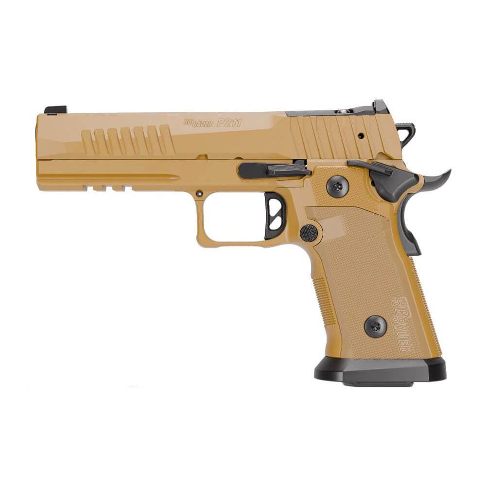 SIG Sauer P211-GT5 SAO Handgun 9mm Luger 21(2) &17(1)rd Magazines 5" Barrel Coyote