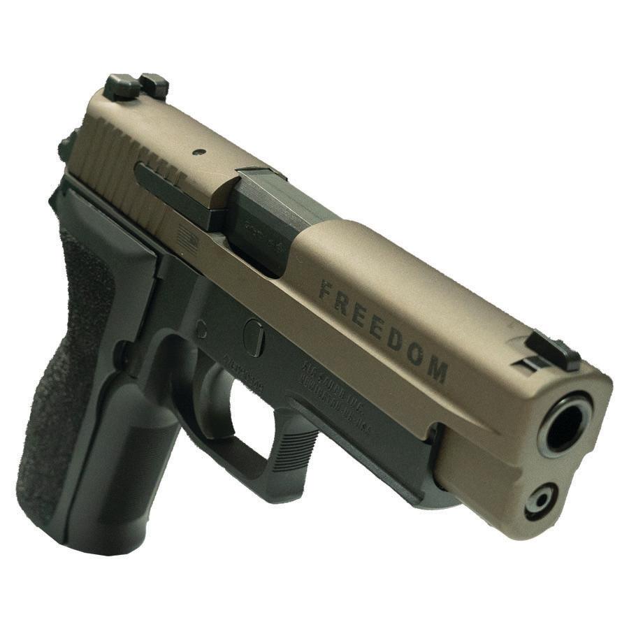 SIG Sauer Limited Edition Freedom P226 Handgun 9mm Luger 15rd Magazines 4.4" Barrel Bronze Engraved Slide SIG Sauer Limited Edition Freedom P226 Handgun 9mm Luger 15rd Magazines 4.4" Barrel Bronze Engraved Slide