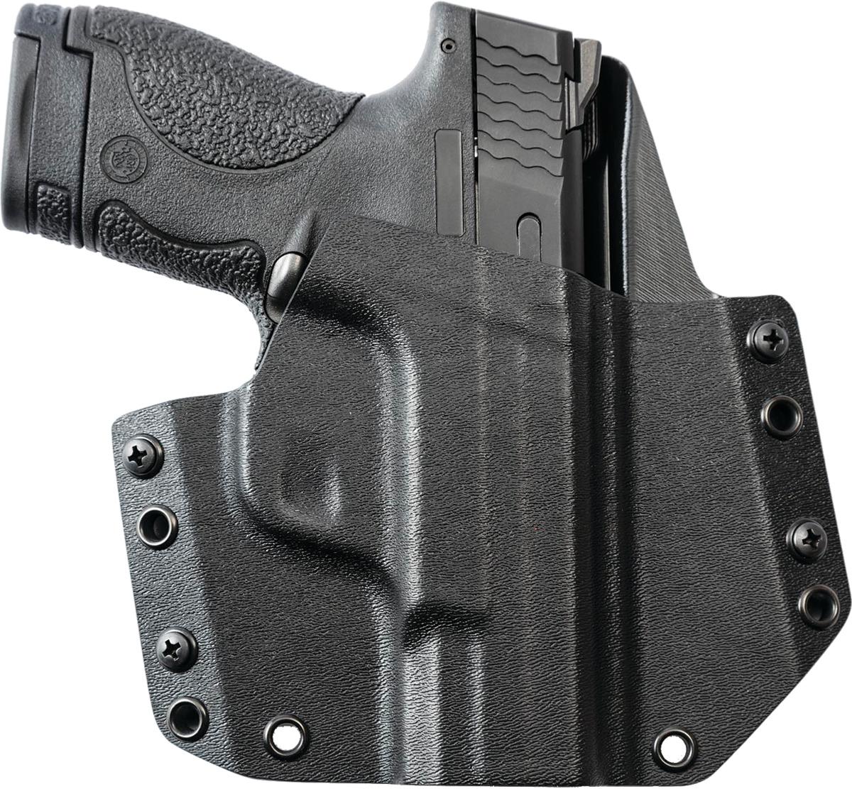 Mission First Tactical Standard Outside the Waistband Holster S&W M&P Shield 9mm/40 Cal Black
