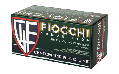 Fiocchi Rifle Shooting Dynamics Rifle Ammunition .223 Rem 62 gr FMJBT 3000 fps 50/rd Fiocchi Rifle Shooting Dynamics Rifle Ammunition .223 Rem 62 gr FMJBT 3000 fps 50/rd