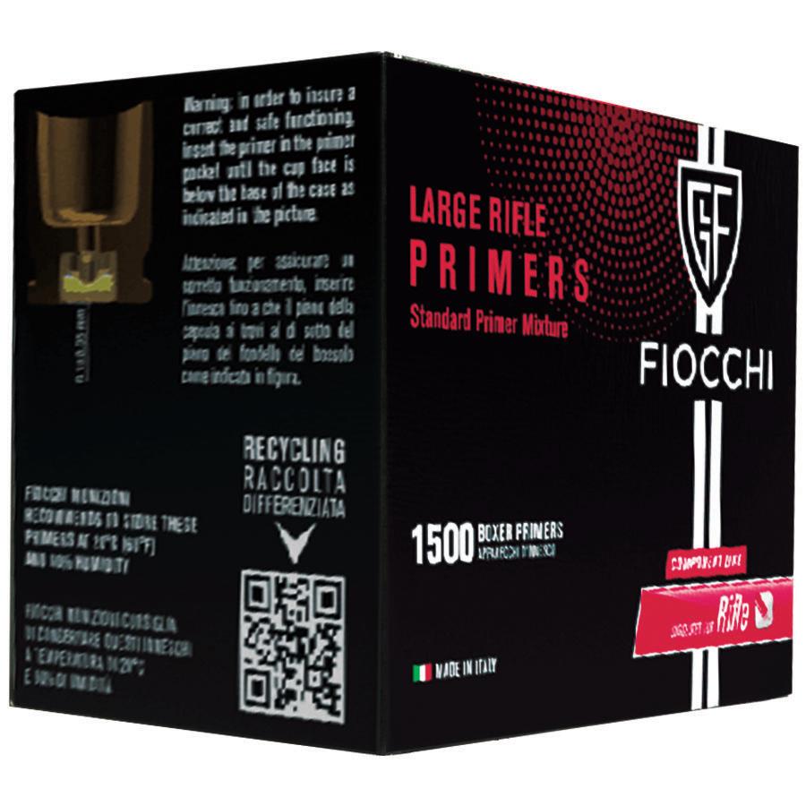 Fiocchi Large Rifle Primers 1500 per Box Fiocchi Large Rifle Primers 1500 per Box