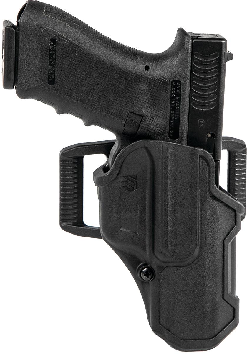 BLACKHAWK T-Series Level 2 Compact Holster for Glock 17 Black Left Hand