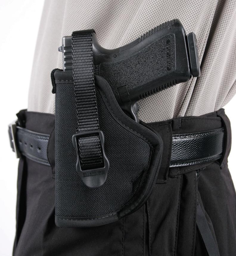 BLACKHAWK B-Hawk Hip Holster Thumb Break Sz 7 Left Hand 3.5-3.75" Lg Auto