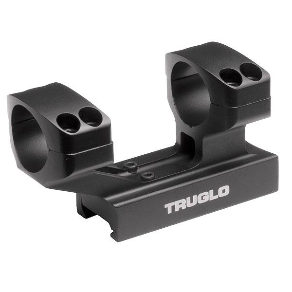 TRUGLO 1-Piece Reversible Picatinny/Weaver Tactical Scope Mount with 30mm Rings 1"H /