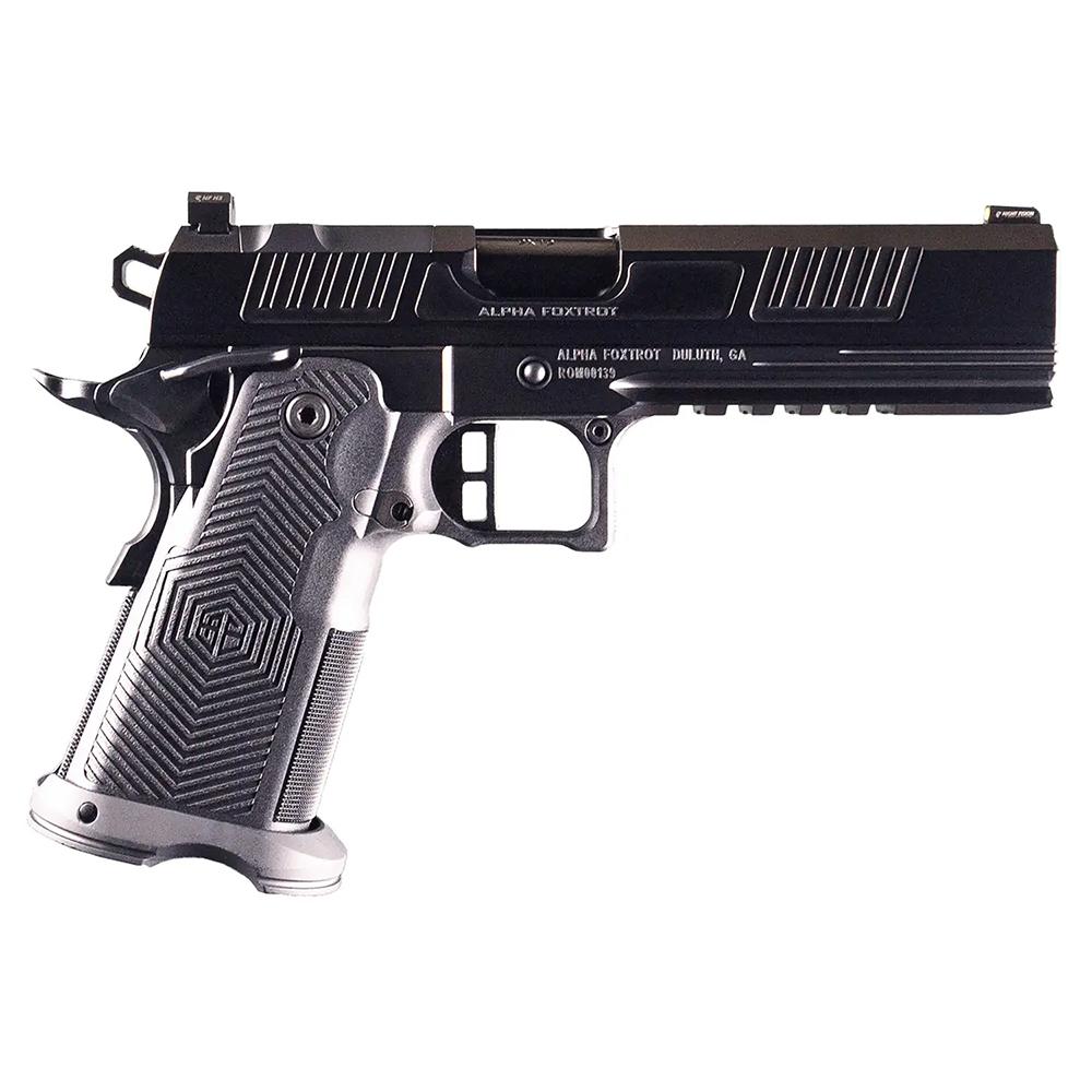 Alpha Foxtrot Alpha AF1911 Romulus Handgun 9mm Luger 20rd Magazine 5" Barrel Black RMS-c Cut