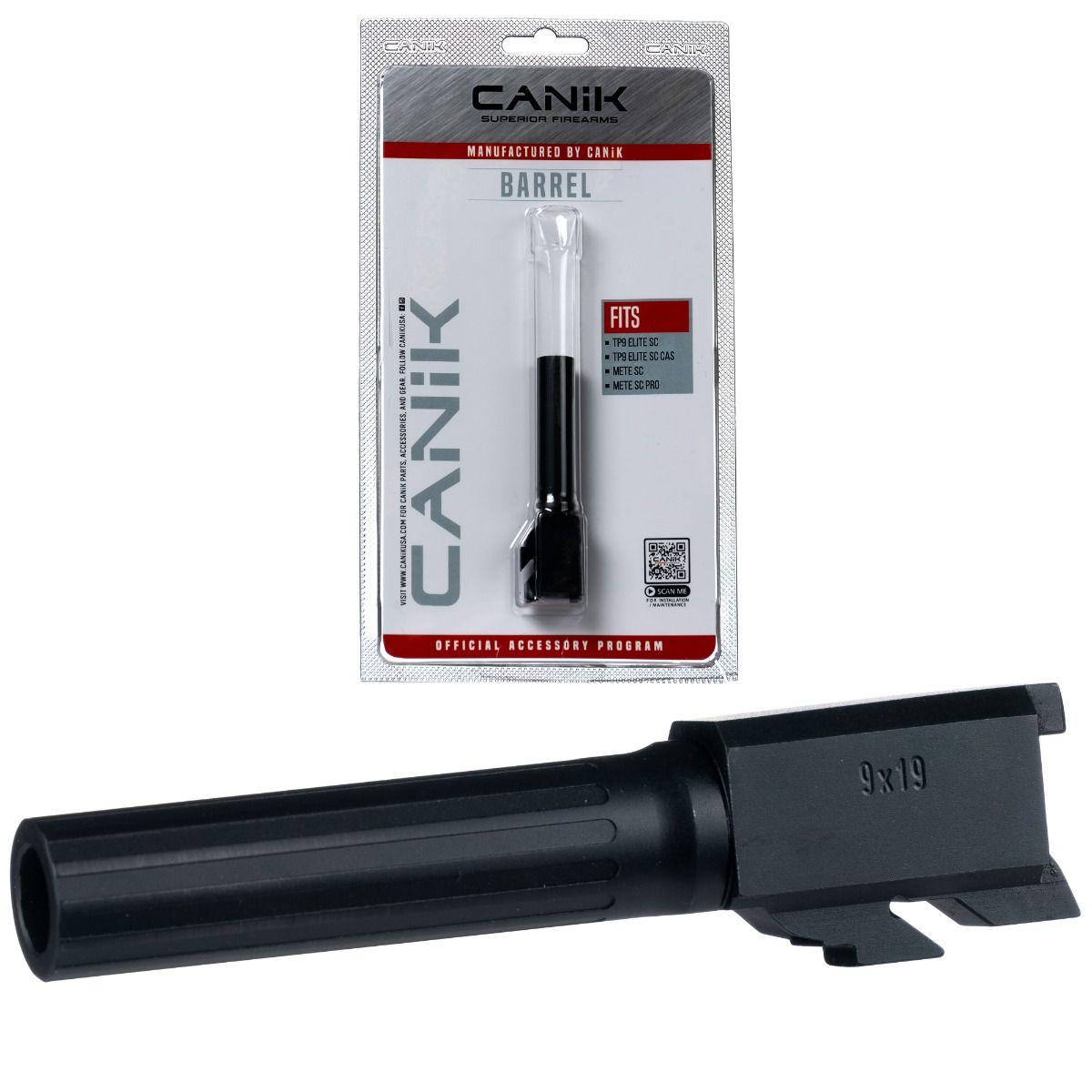 Century Arms Canik Steel Drop in Barrel for Select 9mm Canik Pistols Sub Compact Fluted Black