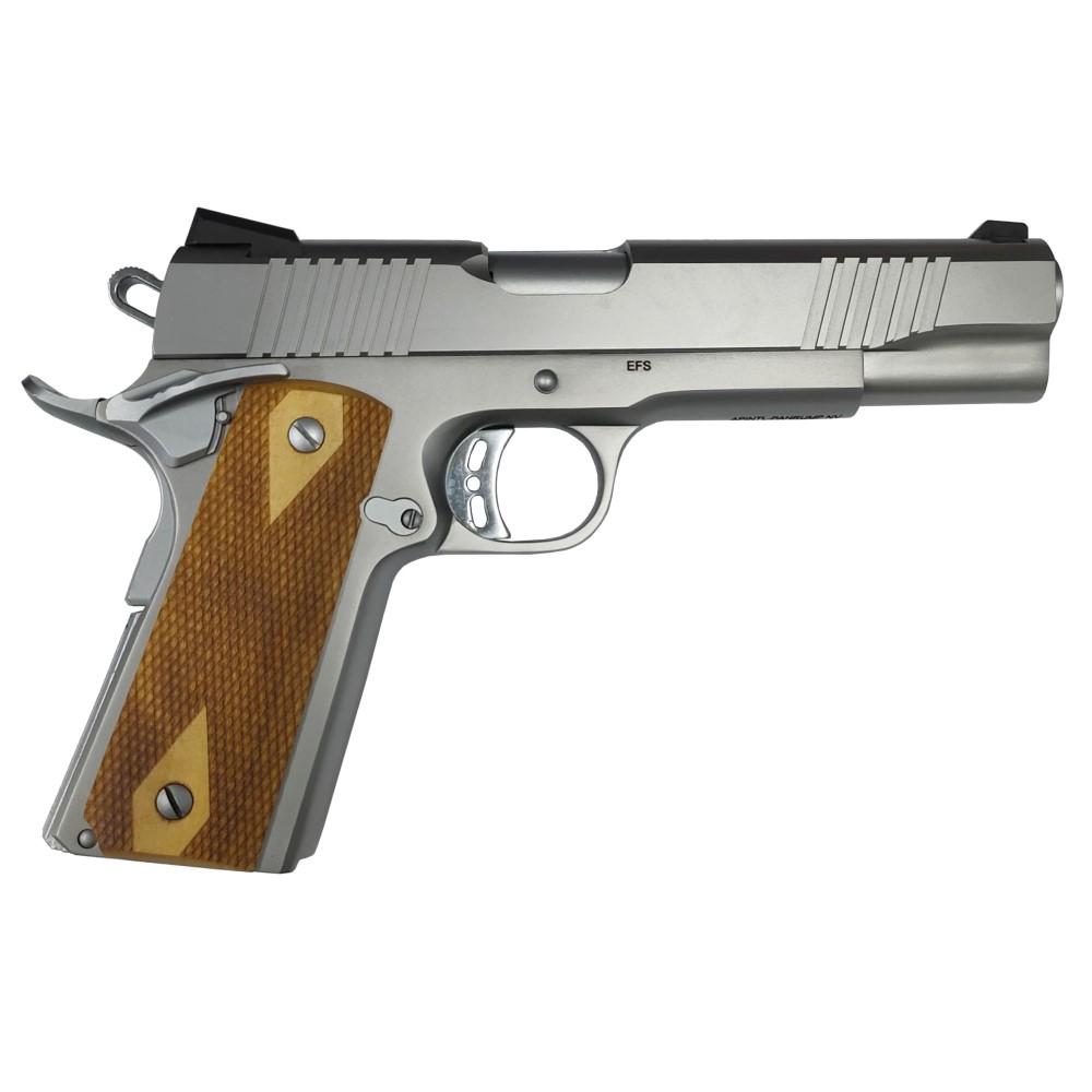 Rock Island Armory Rock 1911 Full Size Handgun 10mm 8rd Magazine 5" Barrel Stainless Steel with Wood Grip