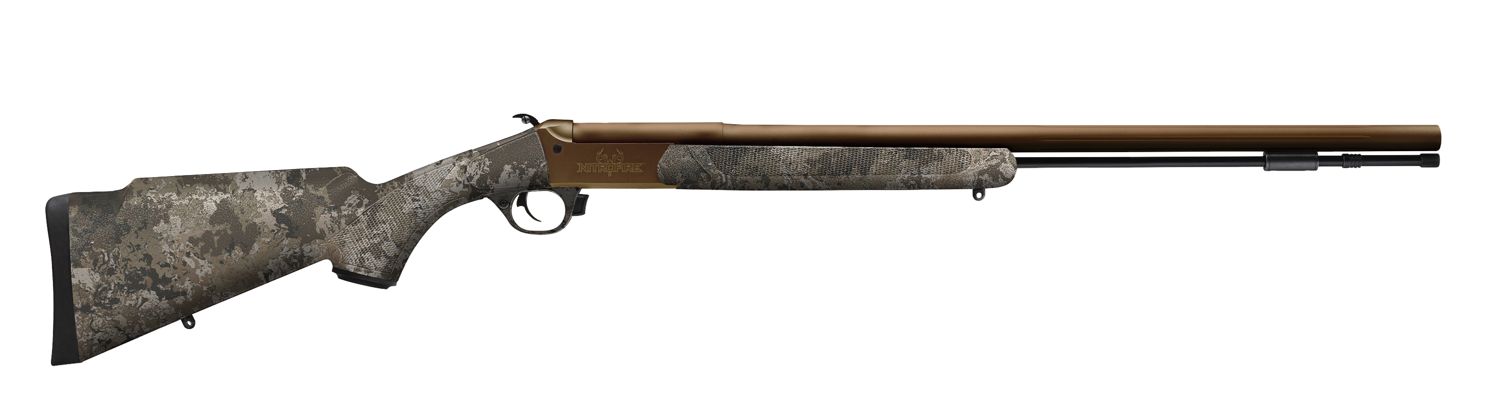 Traditions Performance Firearms Traditions NitroFire VAPR .50 Cal Muzzleloader Camo and Bronze No Sights