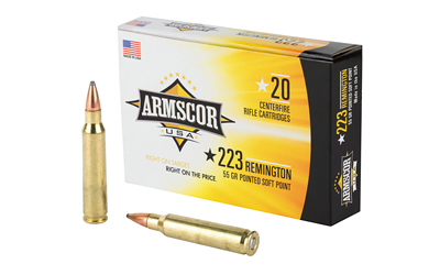 Armscor Precision International Inc. (API) Armscor Rifle Ammunition .223 Rem 55 gr PSP 3050 fps 20/ct