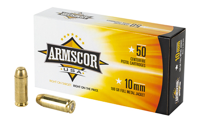 Armscor Precision International Inc. (API) Armscor Handgun Ammunition 10mm 180gr FMJ 1008 fps 50/ct