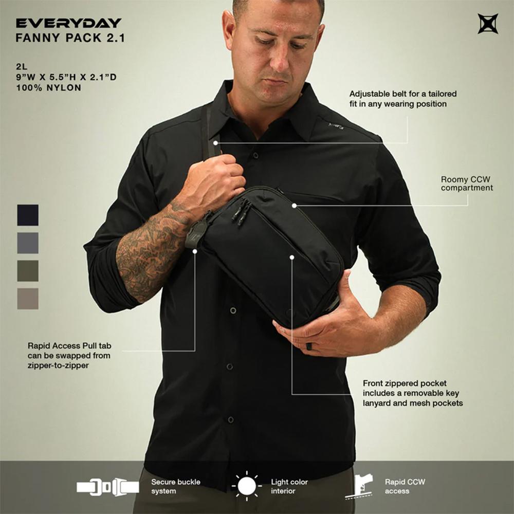 VertX Everyday Fanny Pack 2.1 Black VertX Everyday Fanny Pack 2.1 Black