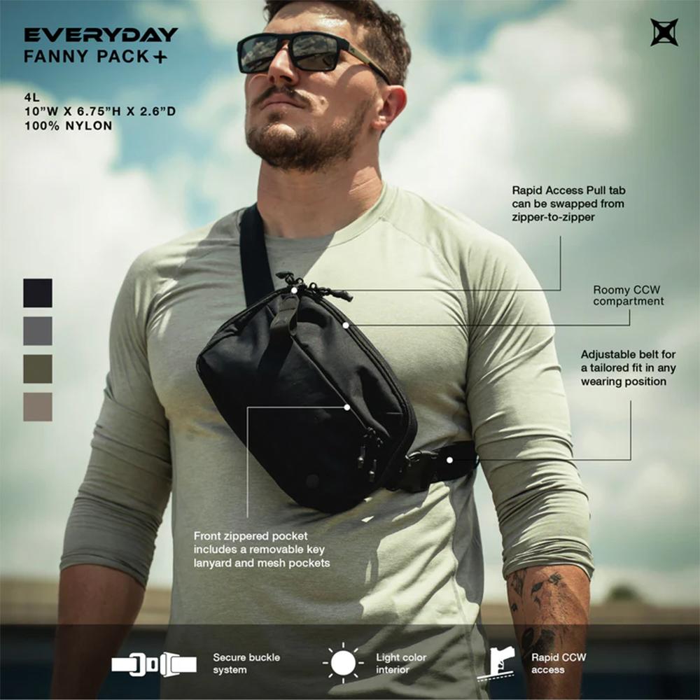 Fechheimer-Vertx Vertx Everyday Fanny Pack + Outpost Tan Fechheimer-Vertx Vertx Everyday Fanny Pack + Outpost Tan