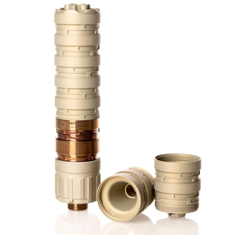 Q Erector 9 Suppressor 9mm Luger 8.7" with 1/2-28 Piston Tan Q Erector 9 Suppressor 9mm Luger 8.7" with 1/2-28 Piston Tan