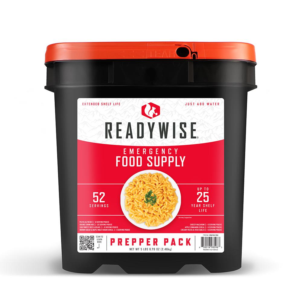 ReadyWise Company ReadyWise Entree Only Grab and Go Food Kit 60 Servings