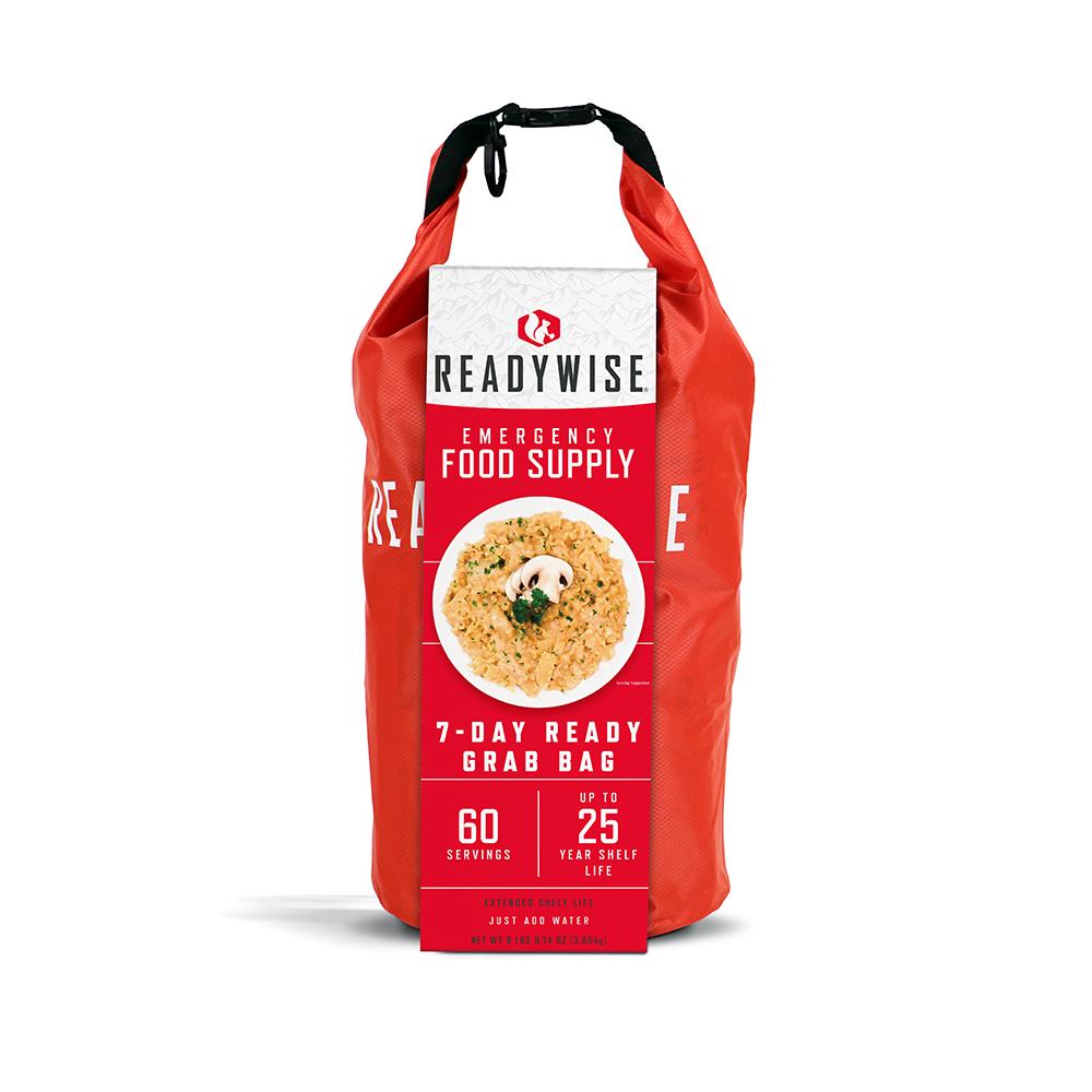 ReadyWise Company ReadyWise 7 Day Emergency Dry Bag 60Servings Breakfast - Entree Grab and Go