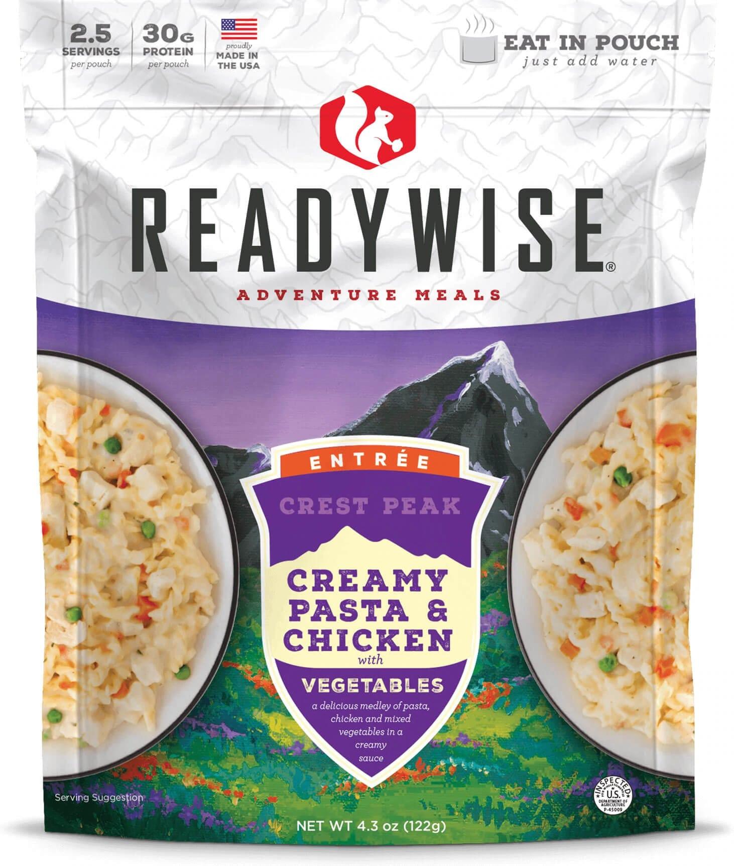ReadyWise Company ReadyWise Crest Peak Creamy Pasta & Chicken - 4.3 oz