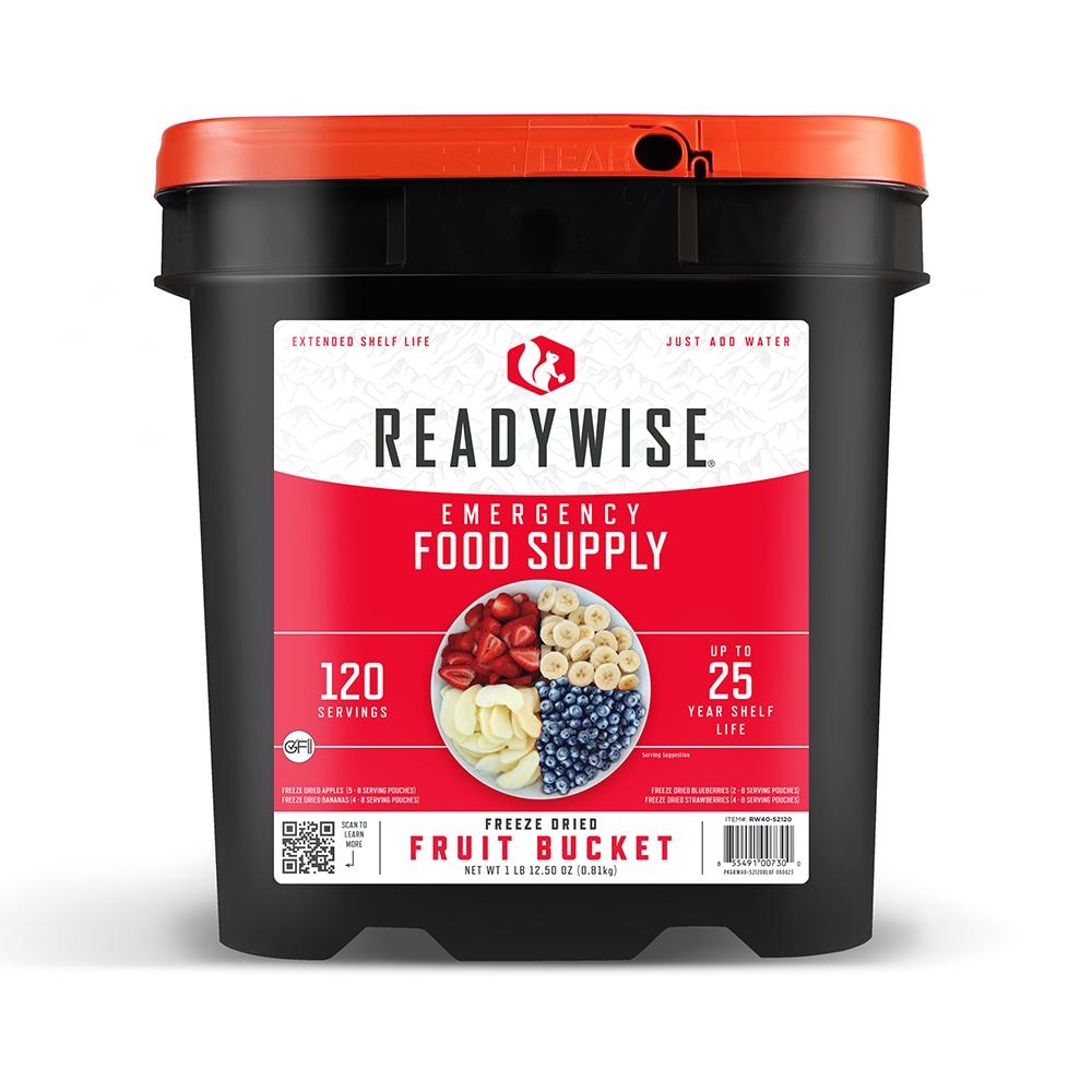 ReadyWise Company ReadyWise Freeze Dried Fruit Bucket 120 Servings