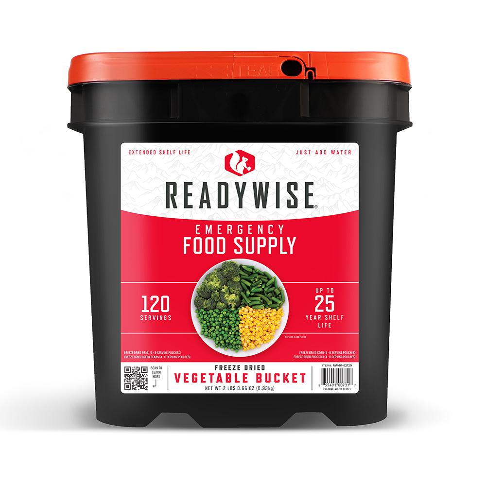 ReadyWise Company ReadyWise 120 Serving Freeze Dried Vegetable and Gourmet Flavored Sauces