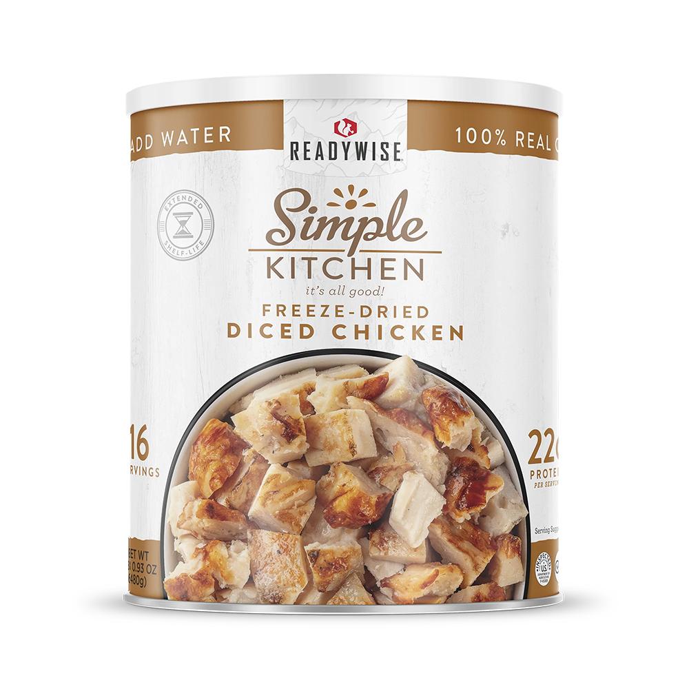ReadyWise Company ReadyWise Simple Kitchen Freeze Dried Diced Chicken 16 Serving