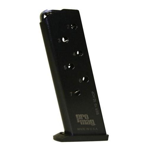 Promag Mfg. Inc. Promag Beretta 3032 Tomcat Magazine .32 ACP Blued Steel 7/rd