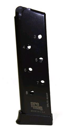 Promag Mfg. Inc. Promag 1911 Government Model .45 Acp 8RD Blue Steel Magazine