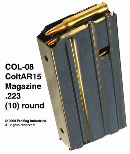 Promag Mfg. Inc. Promag AR-15 Magazine .223 Rem Blued Steel 10/rd
