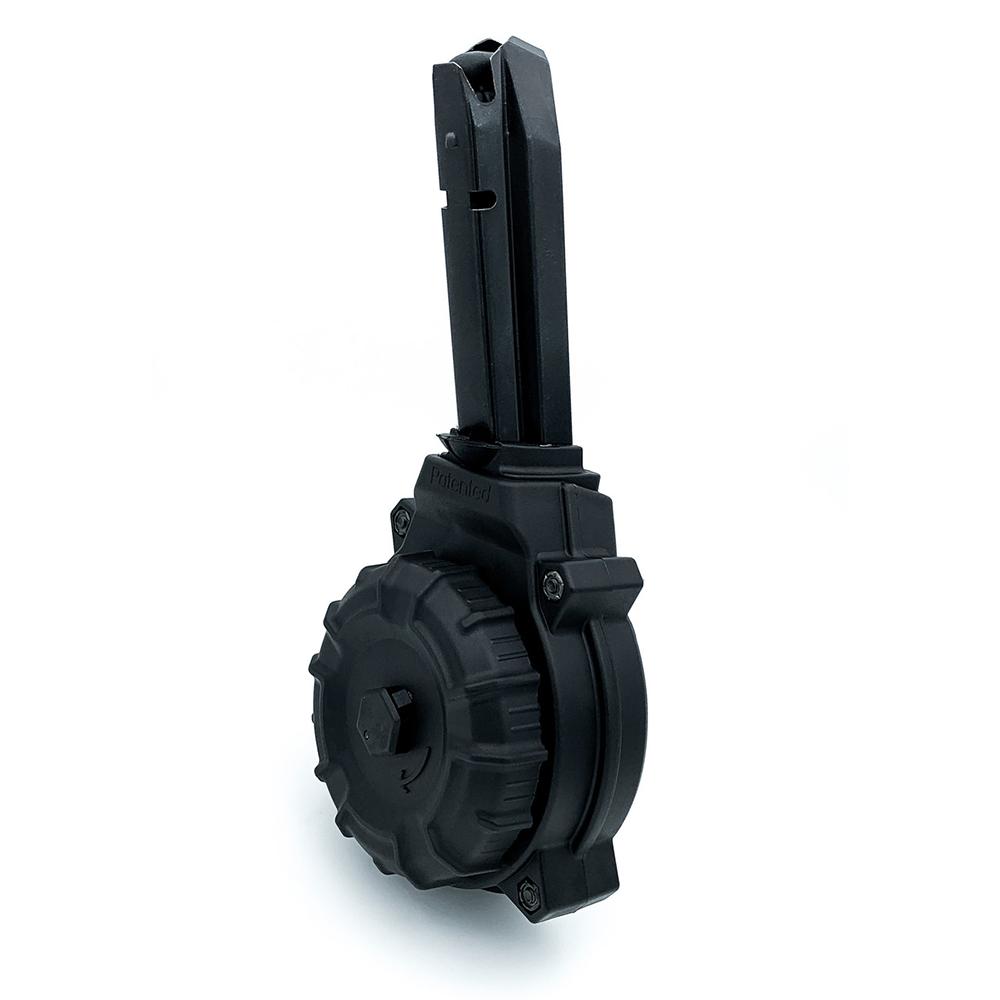 Promag Mfg. Inc. Promag H&K VP9 Handgun Magazine Black Drum 9mm Luger 50/rd