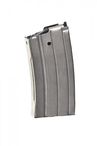 Promag Mfg. Inc. Promag Rifle Magazine For Ruger Mini-14 .223 Rem 20/rd Nickel Plated Steel