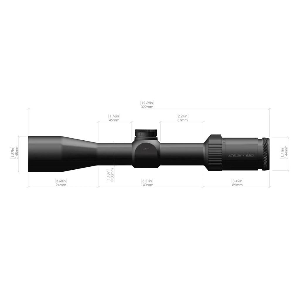 ZeroTech Thrive Rifle Scope 3-9x40 30mm SFP ZeroPlex MOA Black ZeroTech Thrive Rifle Scope 3-9x40 30mm SFP ZeroPlex MOA Black