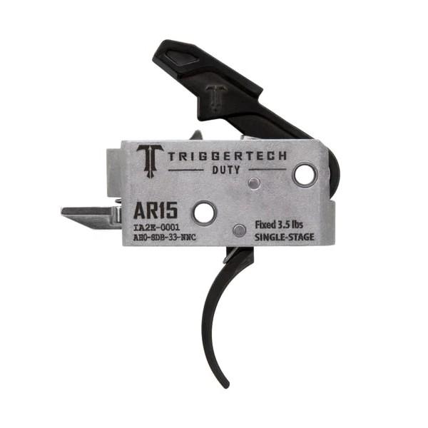 TriggerTech AR-15 Duty Trigger Single-Stage 3.5 lb Curved Black