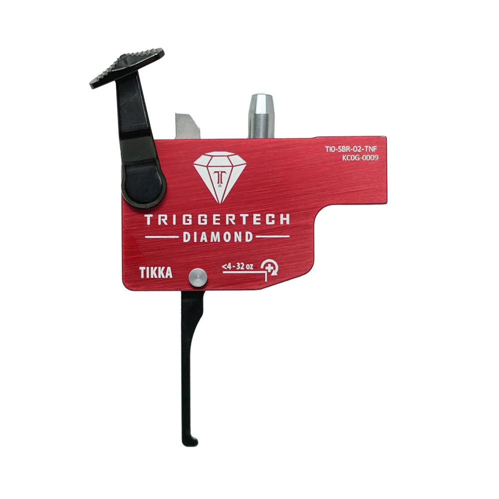 TriggerTech Diamond - Tikka - Right Hand Red Flat Lever