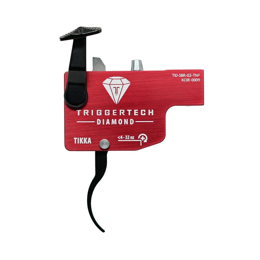 TriggerTech Diamond - Tikka - Right Hand Red Curved Lever