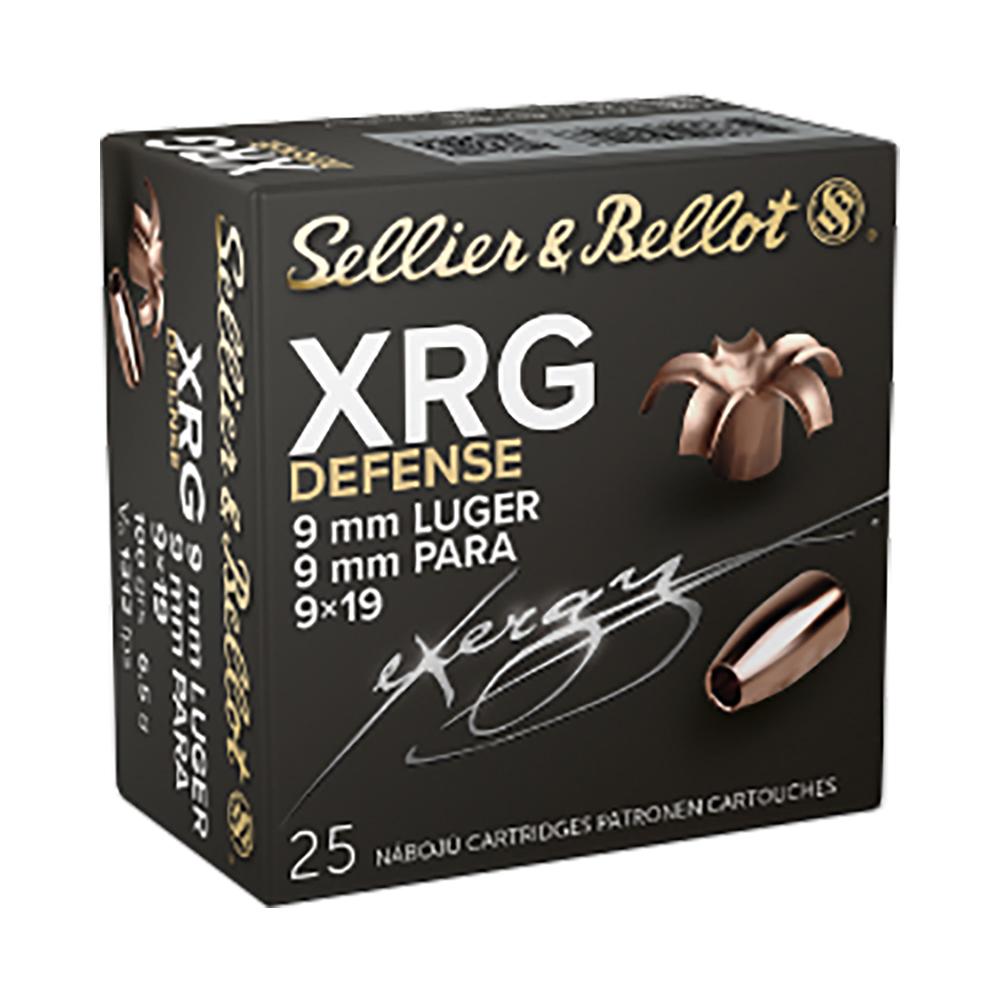 Mag-Tech/Sellier- Bellot Sellier & Bellot XRG Defense Handgun Ammunition 9mm 100gr HP 1312 fps 25/rd